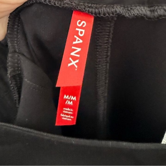 Spanx Black Ponte Knit Pull-On High Rise Perfect Pants Jogger NWT Sz Medium M - Picture 6 of 10